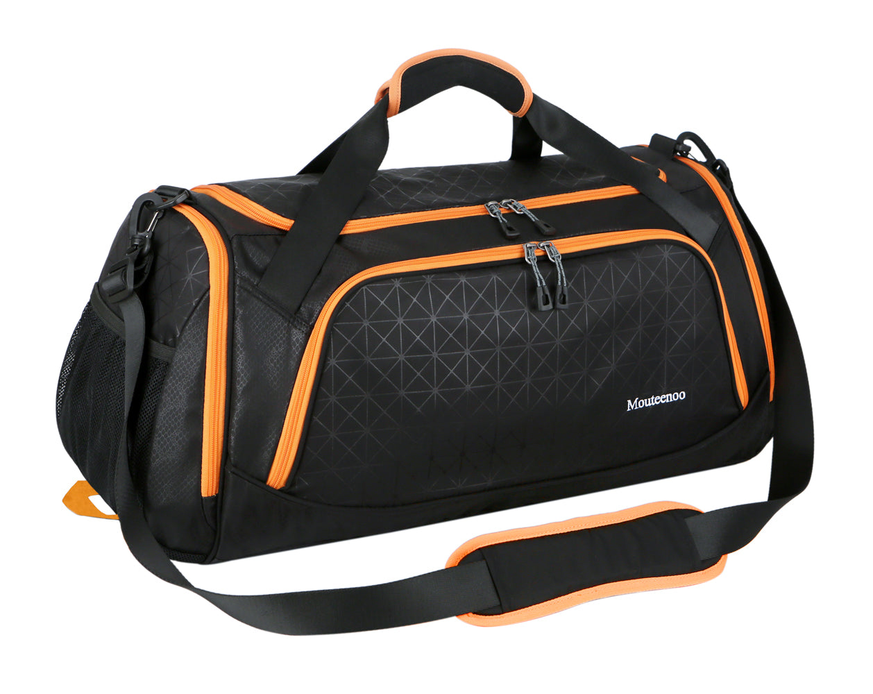 Mouteenoo Sports Travel Duffel Gym Bag for Men Women with Shoes Compar