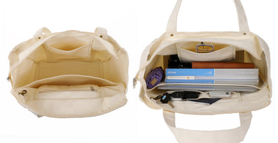Mouteenoo Nurse Tote Bag for Work with Zipper Closure, Clinical Bag for Nursing Student, Nurse Gift Canvas Women Shoulder Bag