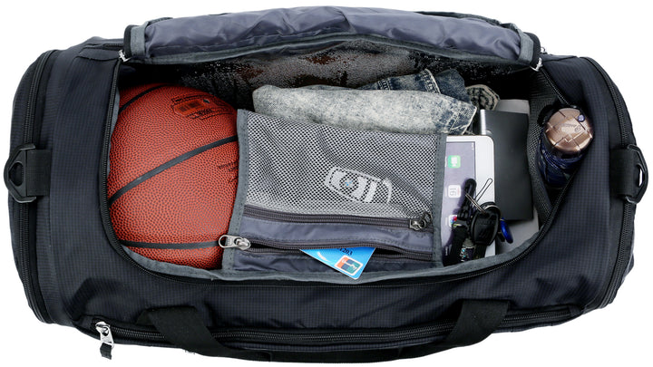 40L Waterproof Hiking Duffle Backpack - Large Capacity Gym & Travel Bag For Men & Women, Blue
