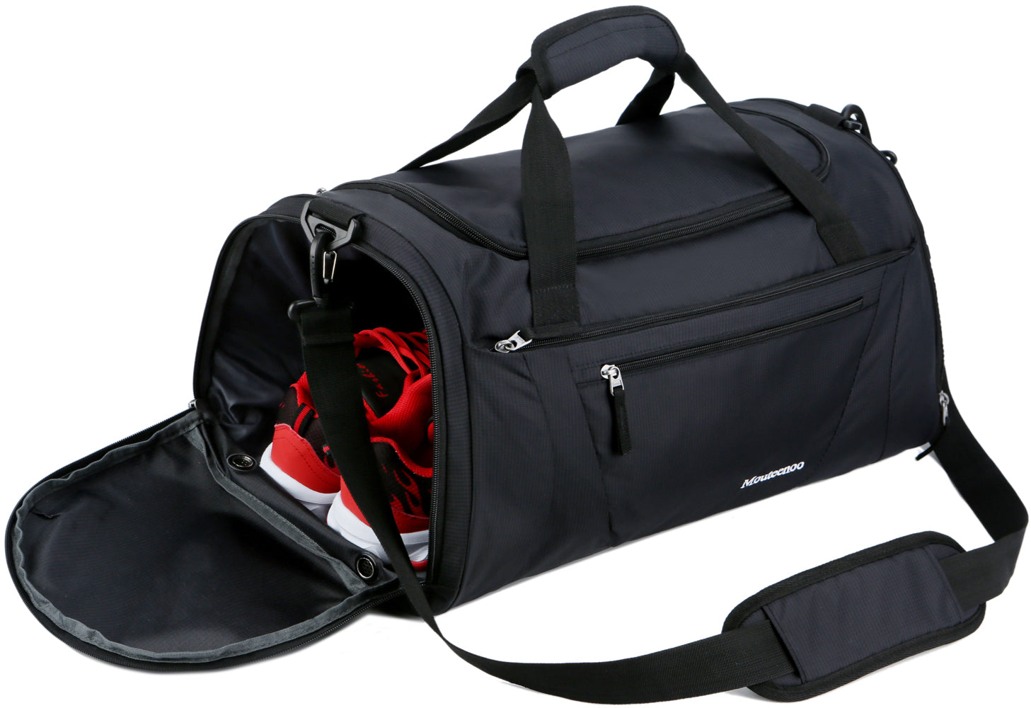 Mouteenoo Gym Bag 40L Sports Travel Duffel Bag for Men and Women with