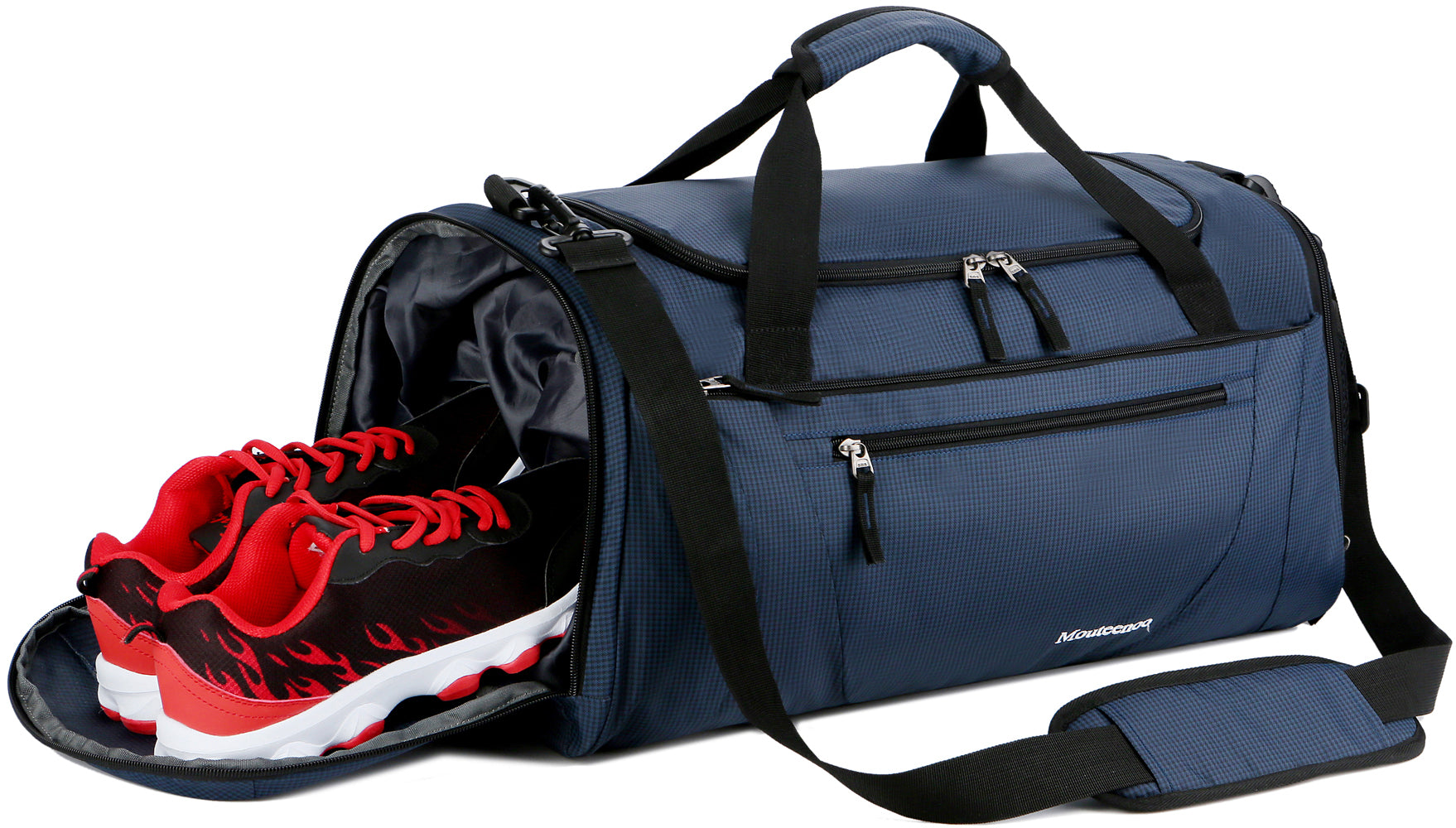 Laripwit Gym Bag for Women, 40L Medium Sports Travel Duffel Bag with Shoe  Compartment & Wet Pocket Lightweight Gym Duffle Bag for Men Multipurpose